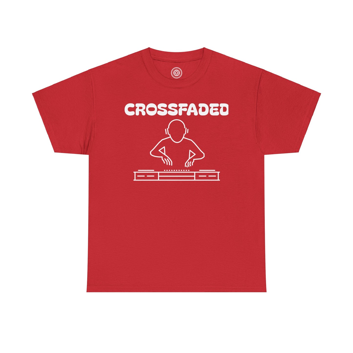 Crossfaded DJ Logo Across Chest White Lettering