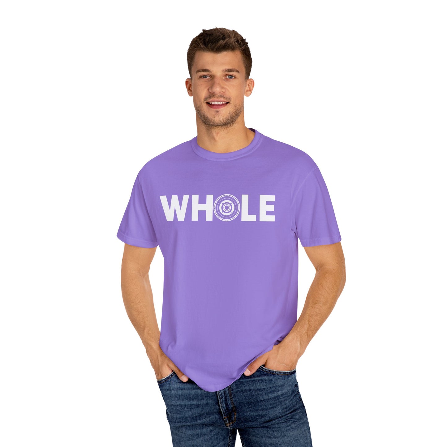 Unisex Whole T-Shirt - Inspirational Garment-Dyed Tee for Mindfulness and Wellbeing