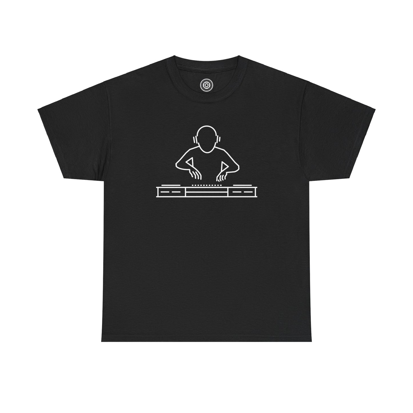 DJ Vibes DJ Logo Across Chest White Logo