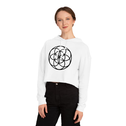 Seed Of Life Cropped Mandala Hoodie