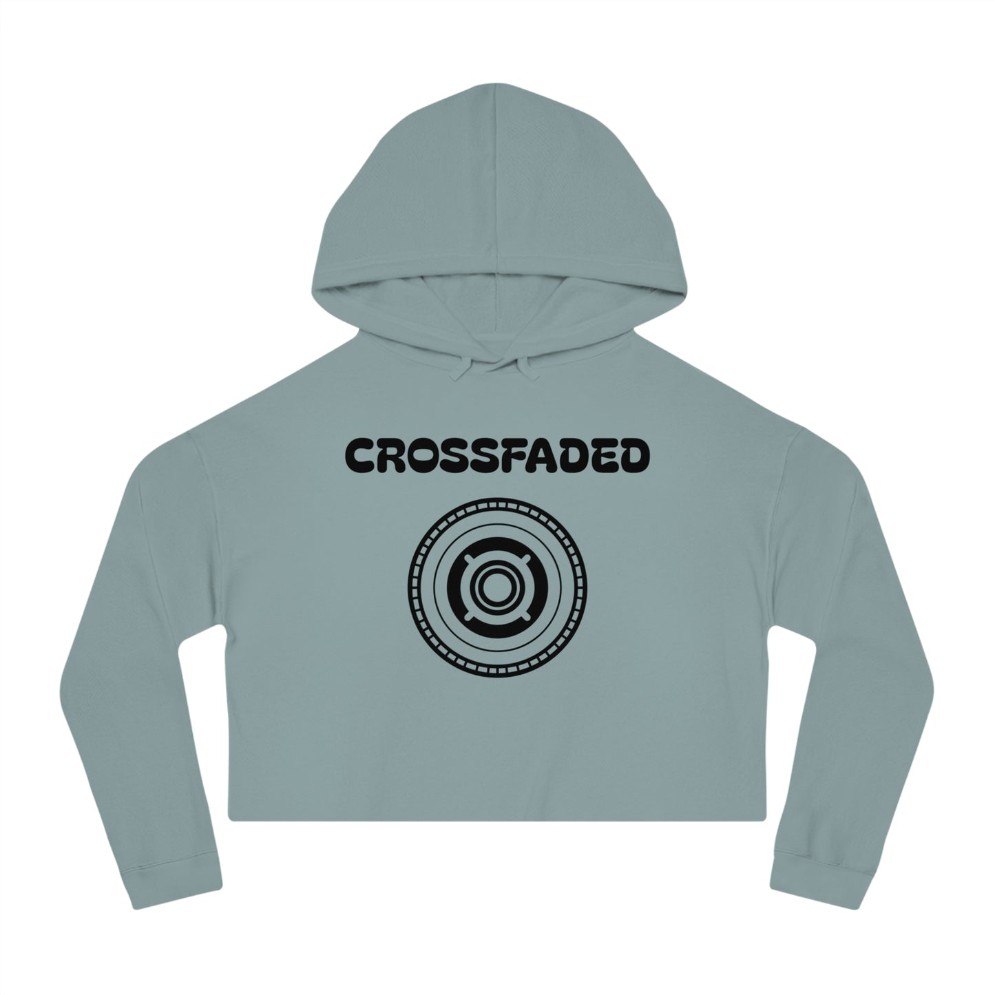 Cropped Hoodie - Crossfaded like a DJ