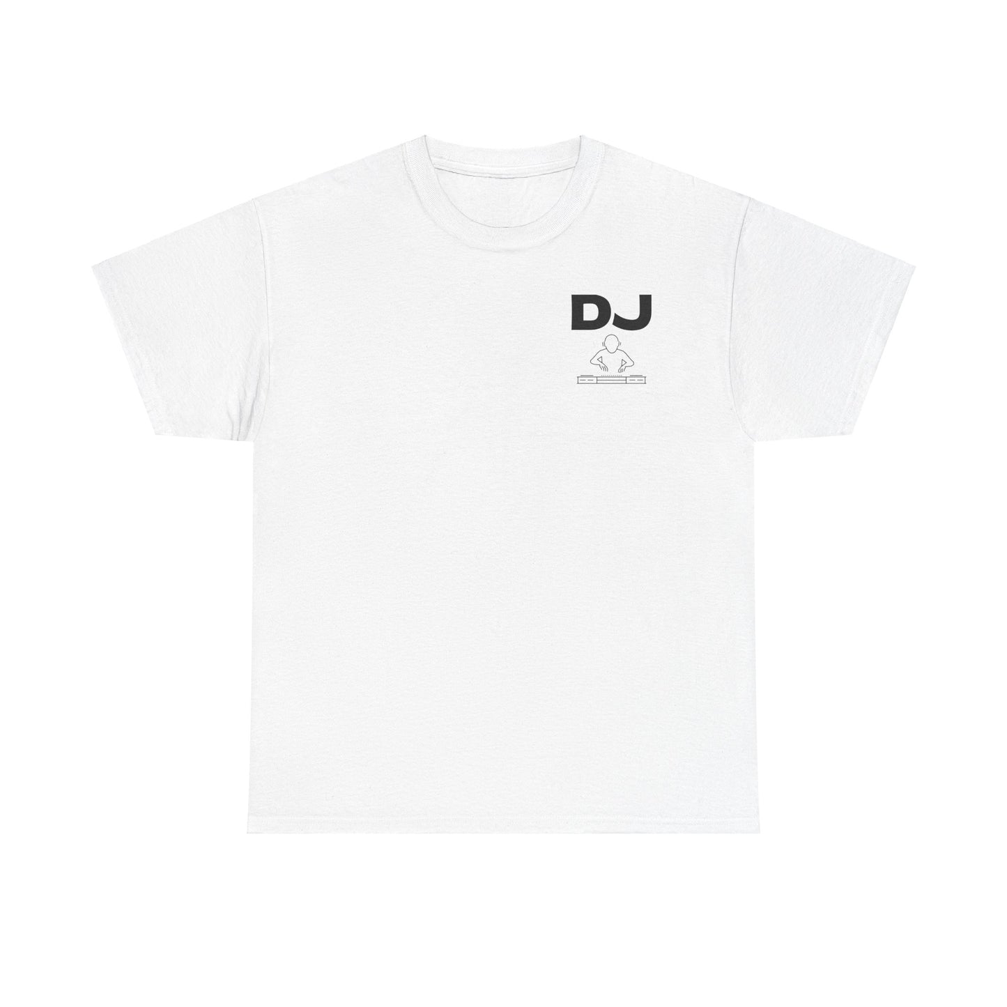 DJ and Logo on Chest Black Lettering