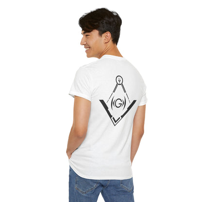 Masonic Back Inspired Unisex Heavy Cotton Tee - Modern Art Design