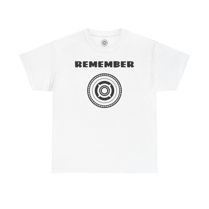 Inspirational Unisex Heavy Cotton Tee - "Remember" Graphic Shirt SIG