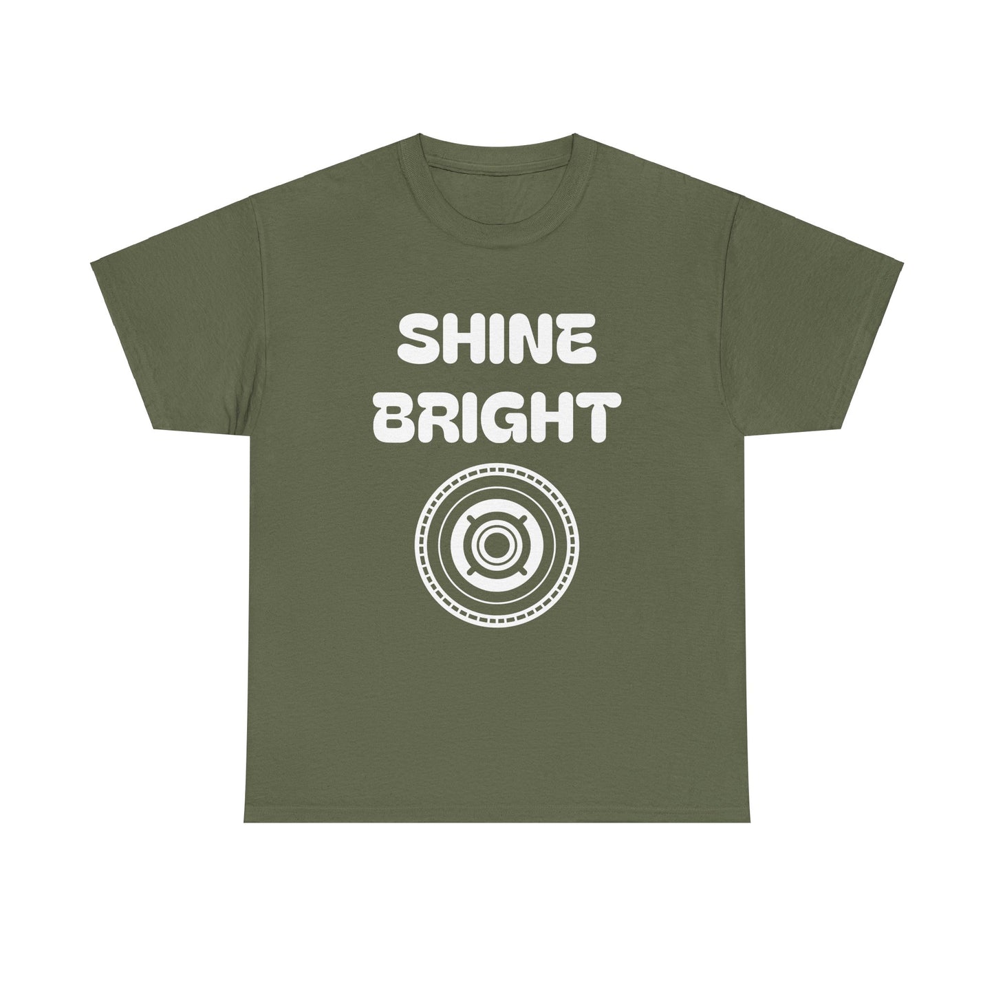 Shine Bright Unisex Heavy Cotton Tee - Inspirational Graphic Tee for Everyday Wear