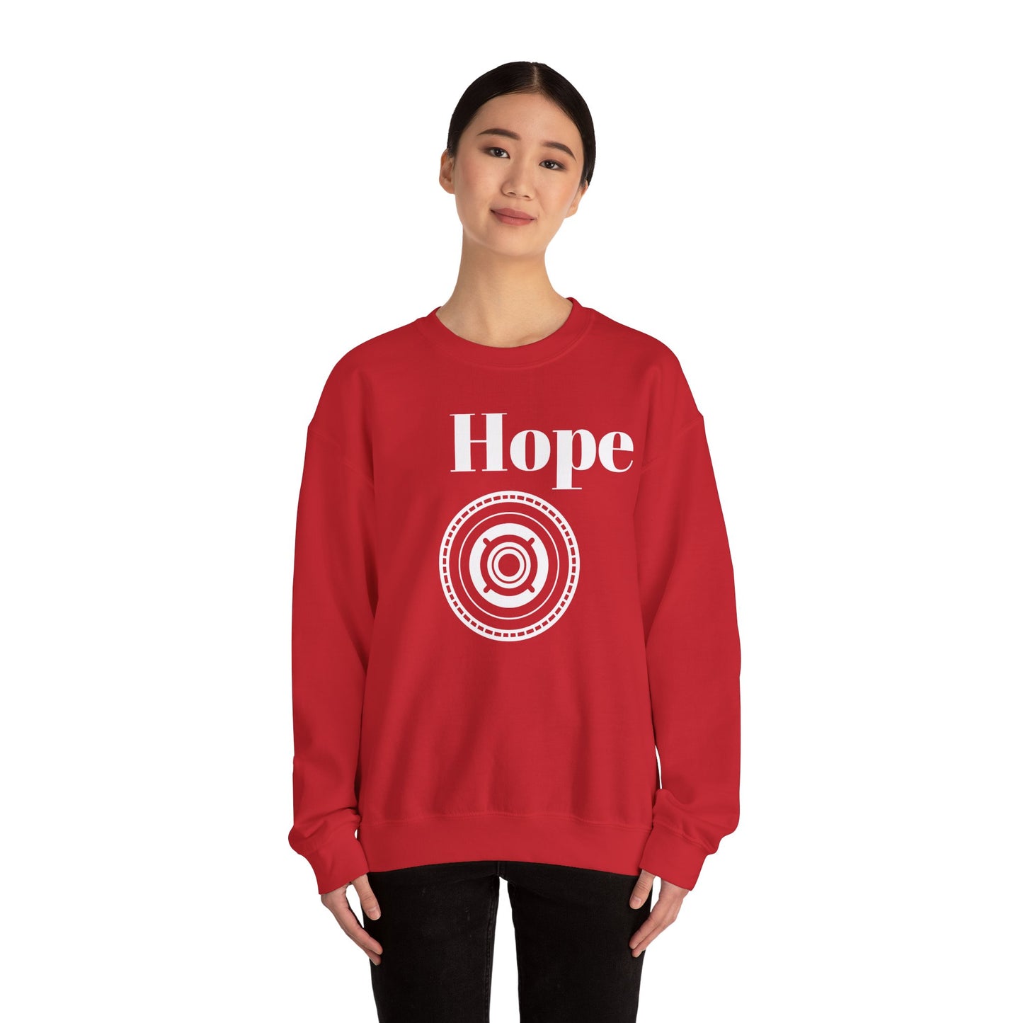 Unisex Heavy Blend™ Crewneck Sweatshirt - 'Hope' Inspirational Design