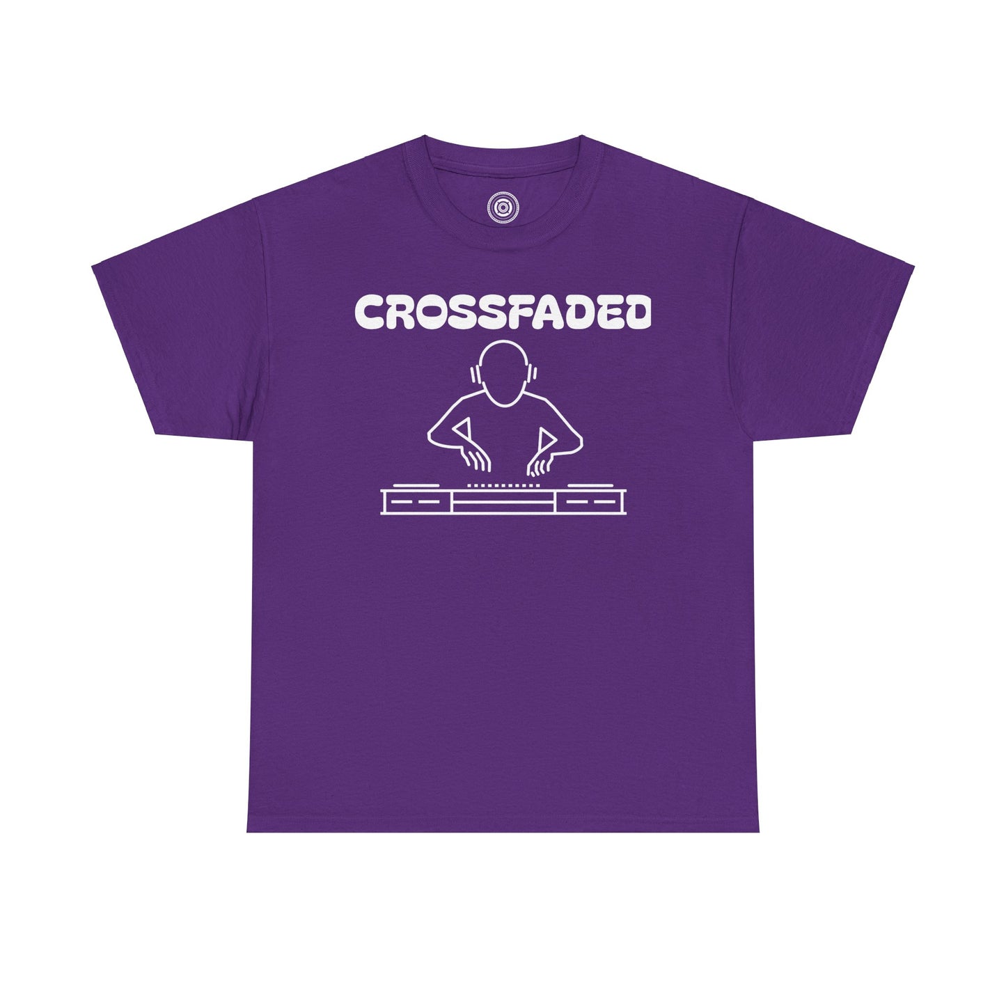 Crossfaded DJ Logo Across Chest White Lettering