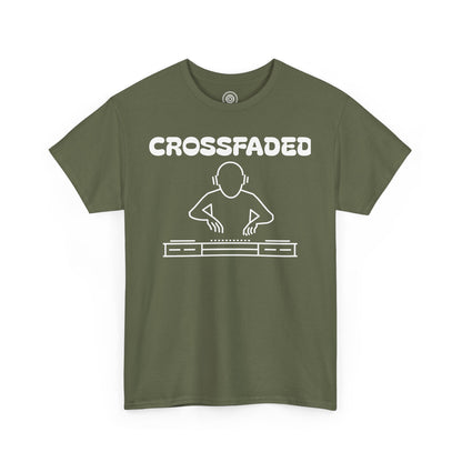 Crossfaded DJ Logo Across Chest White Lettering