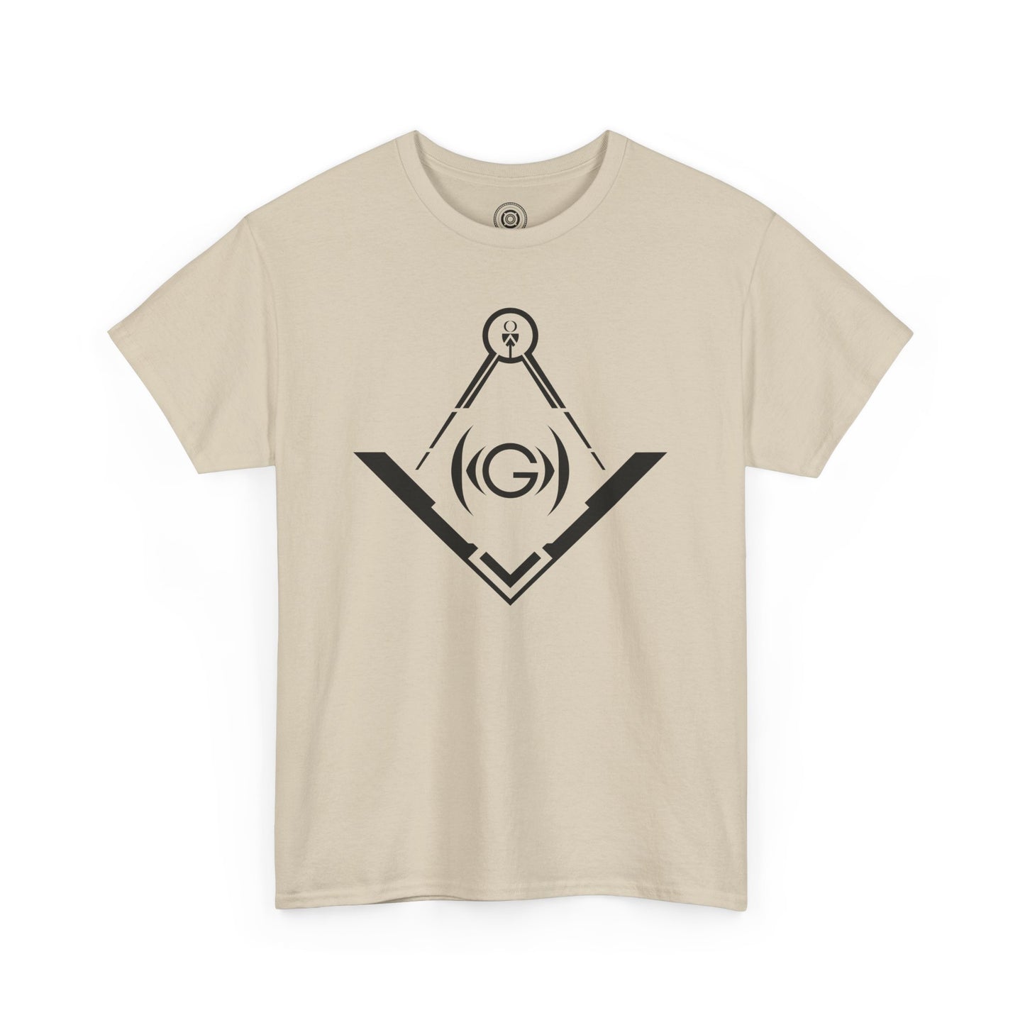 Masonic Inspired Unisex Heavy Cotton Tee - Modern Art Design