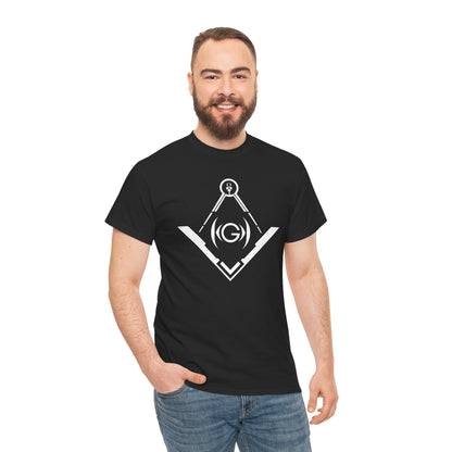 Masonic Inspired Unisex Heavy Cotton Tee - Modern Art Design