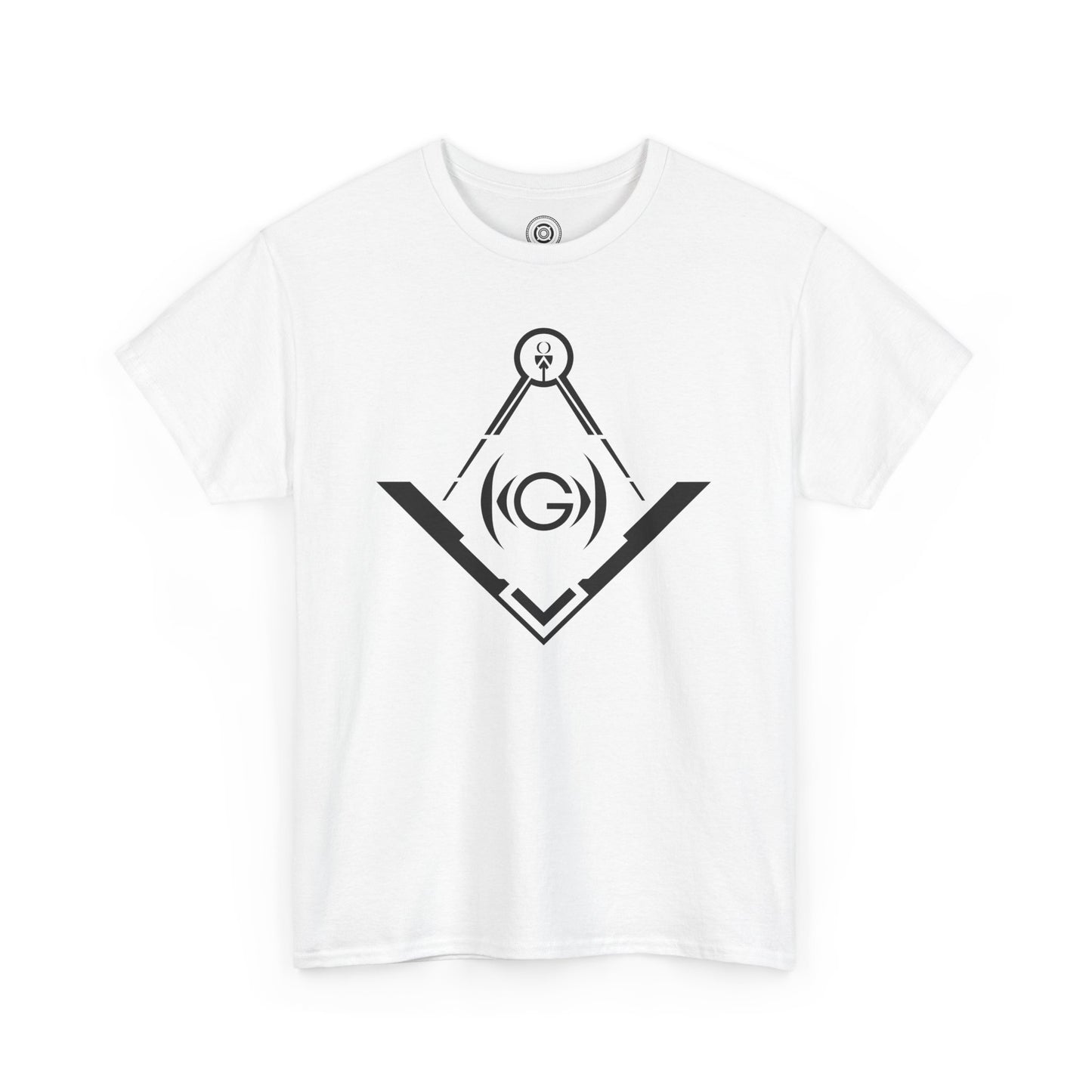 Masonic Inspired Unisex Heavy Cotton Tee - Modern Art Design