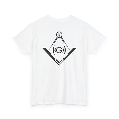 Masonic Back Inspired Unisex Heavy Cotton Tee - Modern Art Design