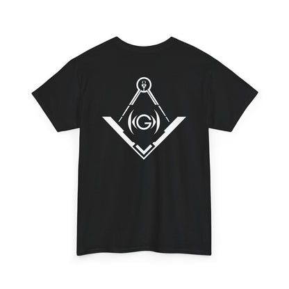 Masonic Back Inspired Unisex Heavy Cotton Tee - Modern Art Design