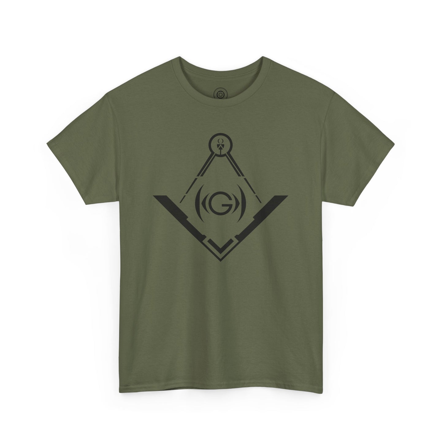 Masonic Inspired Unisex Heavy Cotton Tee - Modern Art Design