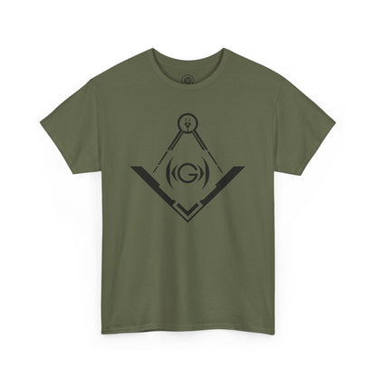 Masonic Inspired Unisex Heavy Cotton Tee - Modern Art Design