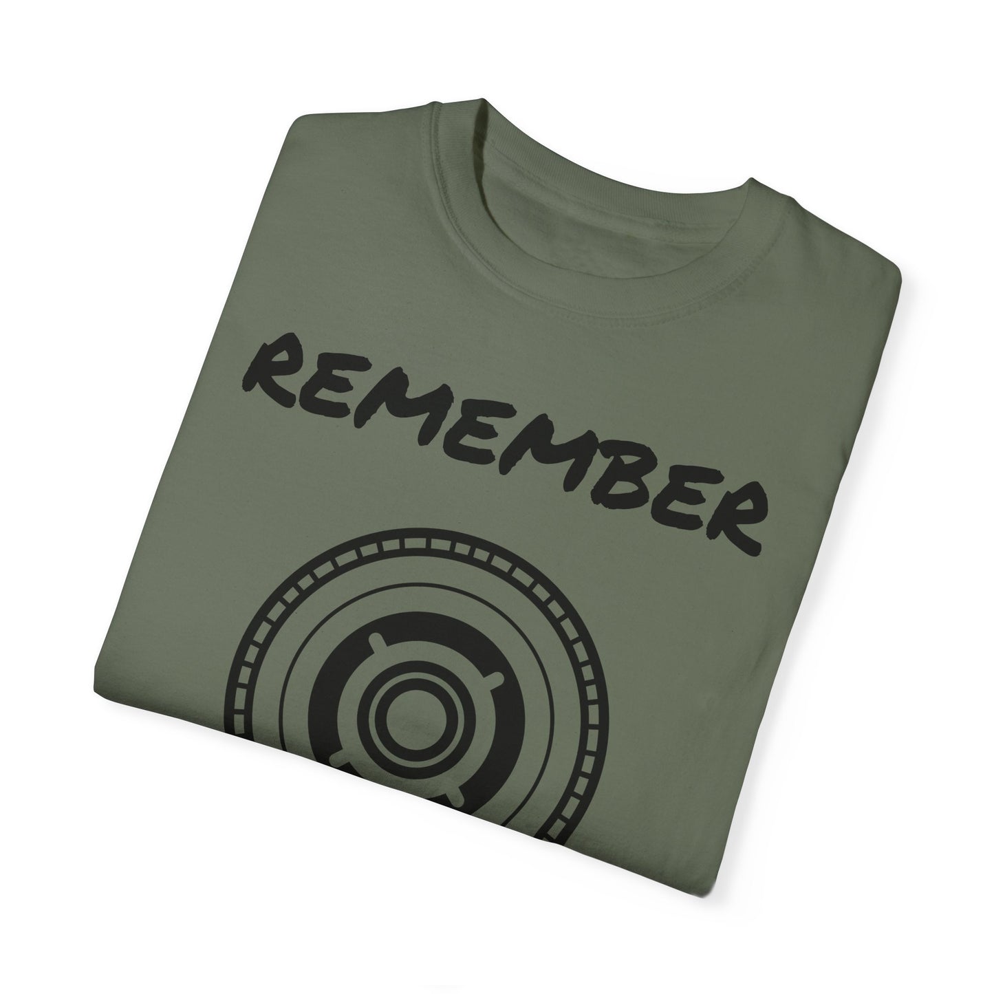 Unisex Garment-Dyed T-Shirt - "Remember" Graphic Tee for Everyday Inspiration