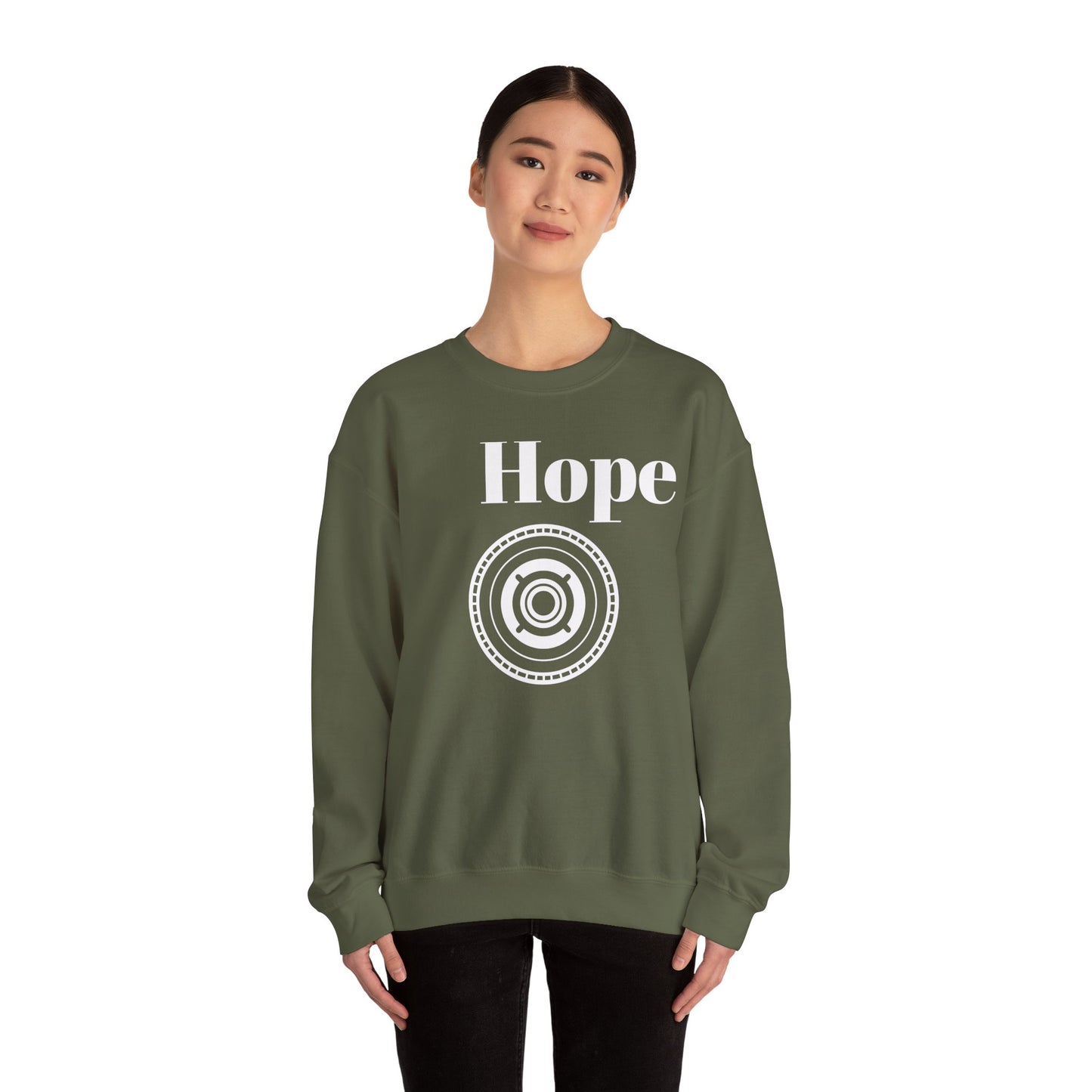 Unisex Heavy Blend™ Crewneck Sweatshirt - 'Hope' Inspirational Design