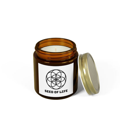 Vanilla Bean Seed Of Life Candle Geometry