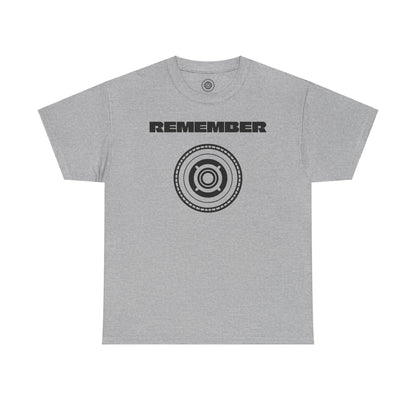 Inspirational Unisex Heavy Cotton Tee - "Remember" Graphic Shirt CC