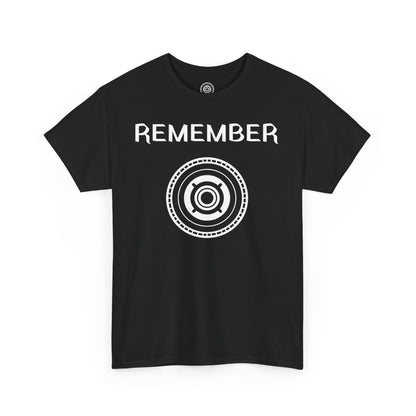 Inspirational Unisex Heavy Cotton Tee - "Remember" Graphic Shirt