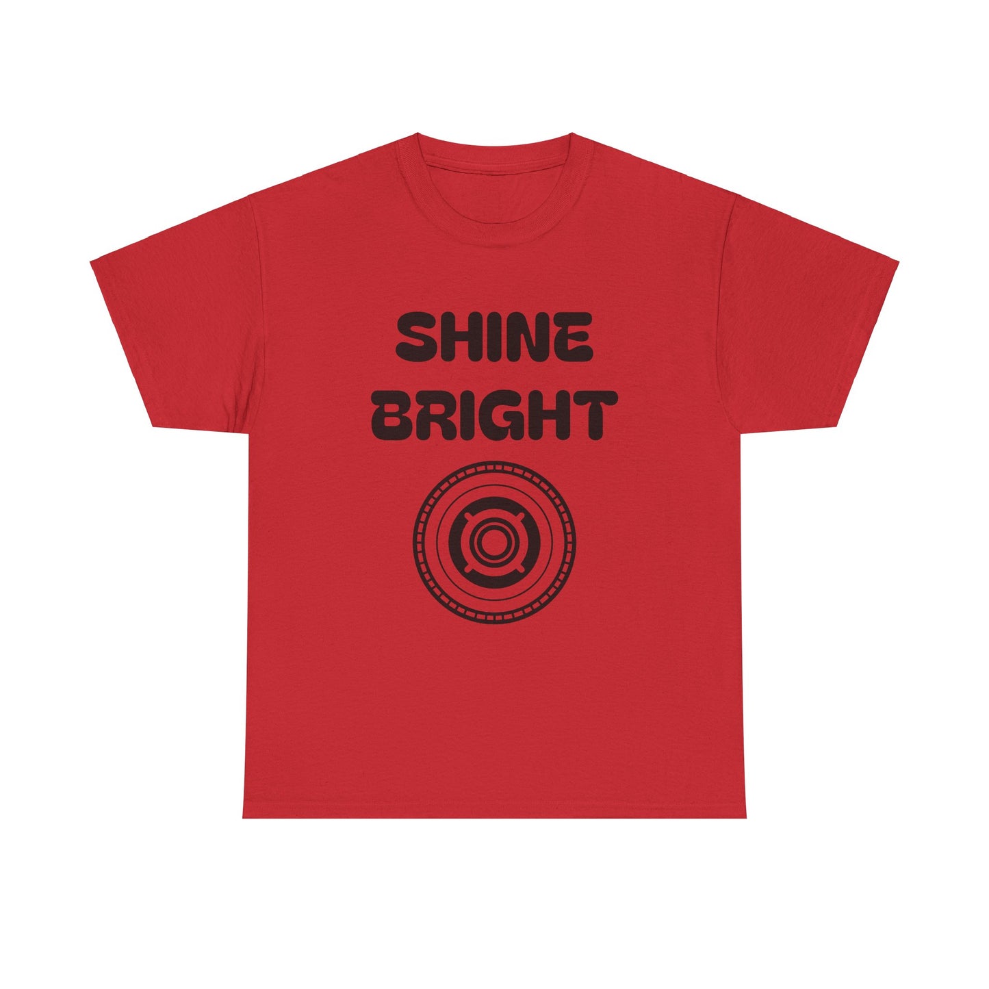 Shine Bright Unisex Heavy Cotton Tee - Inspirational Graphic Tee for Everyday Wear