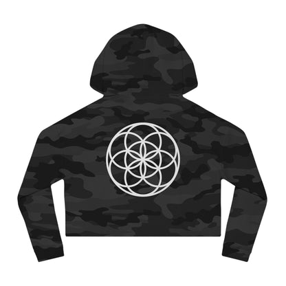 Seed Of Life Cropped Mandala Hoodie