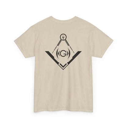 Masonic Back Inspired Unisex Heavy Cotton Tee - Modern Art Design