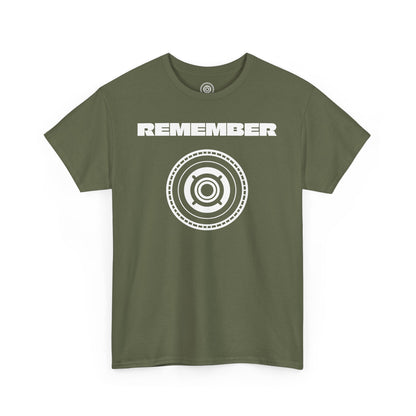 Inspirational Unisex Heavy Cotton Tee - "Remember" Graphic Shirt CC