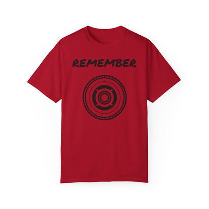 Unisex Garment-Dyed T-Shirt - "Remember" Graphic Tee for Everyday Inspiration