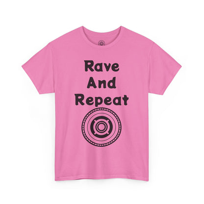 Rave And Repeat Unisex Heavy Cotton Tee - Perfect for Party Lovers