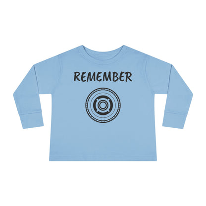 Copy of Toddler Long Sleeve Tee - "Remember" Graphic Tee for Kids - Perfect for Playtime and Special Occasions