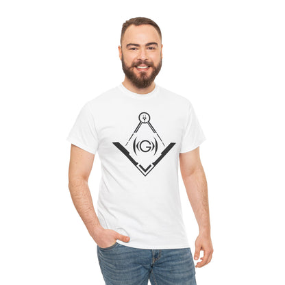 Masonic Inspired Unisex Heavy Cotton Tee - Modern Art Design