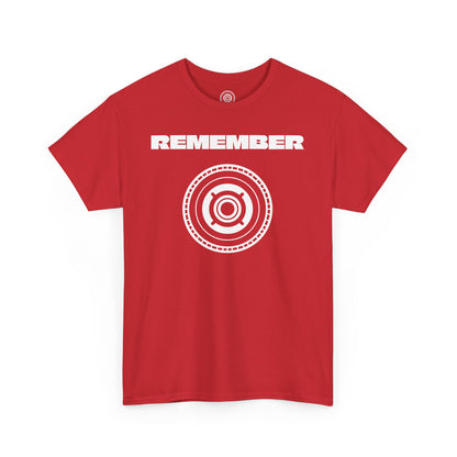 Inspirational Unisex Heavy Cotton Tee - "Remember" Graphic Shirt CC