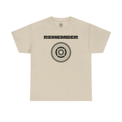 Inspirational Unisex Heavy Cotton Tee - "Remember" Graphic Shirt CC