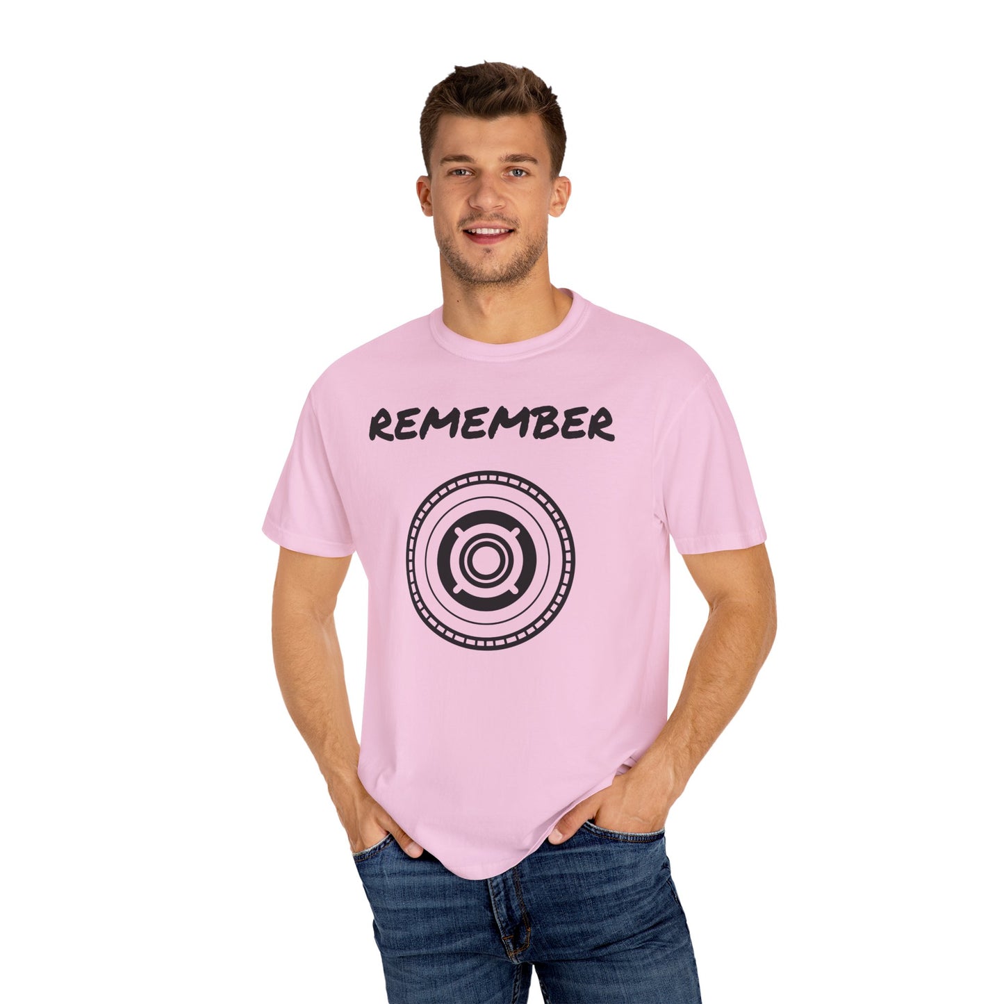 Unisex Garment-Dyed T-Shirt - "Remember" Graphic Tee for Everyday Inspiration