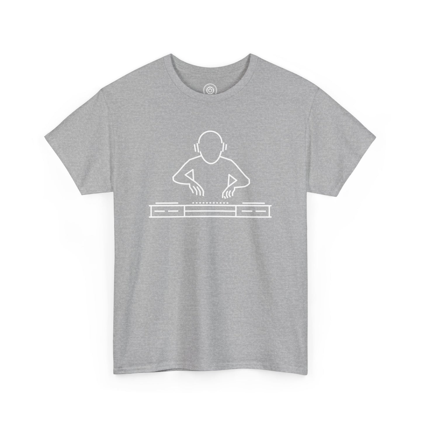 DJ Vibes DJ Logo Across Chest White Logo