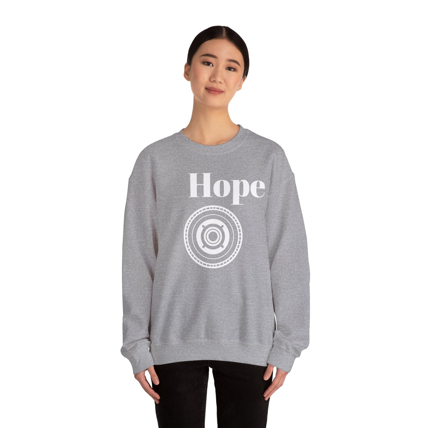 Unisex Heavy Blend™ Crewneck Sweatshirt - 'Hope' Inspirational Design