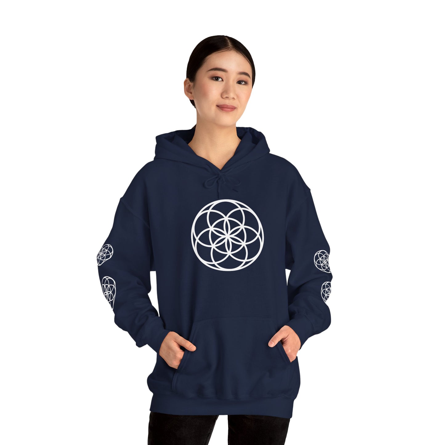 Seed of Life Mandala Hoodie All Around Print