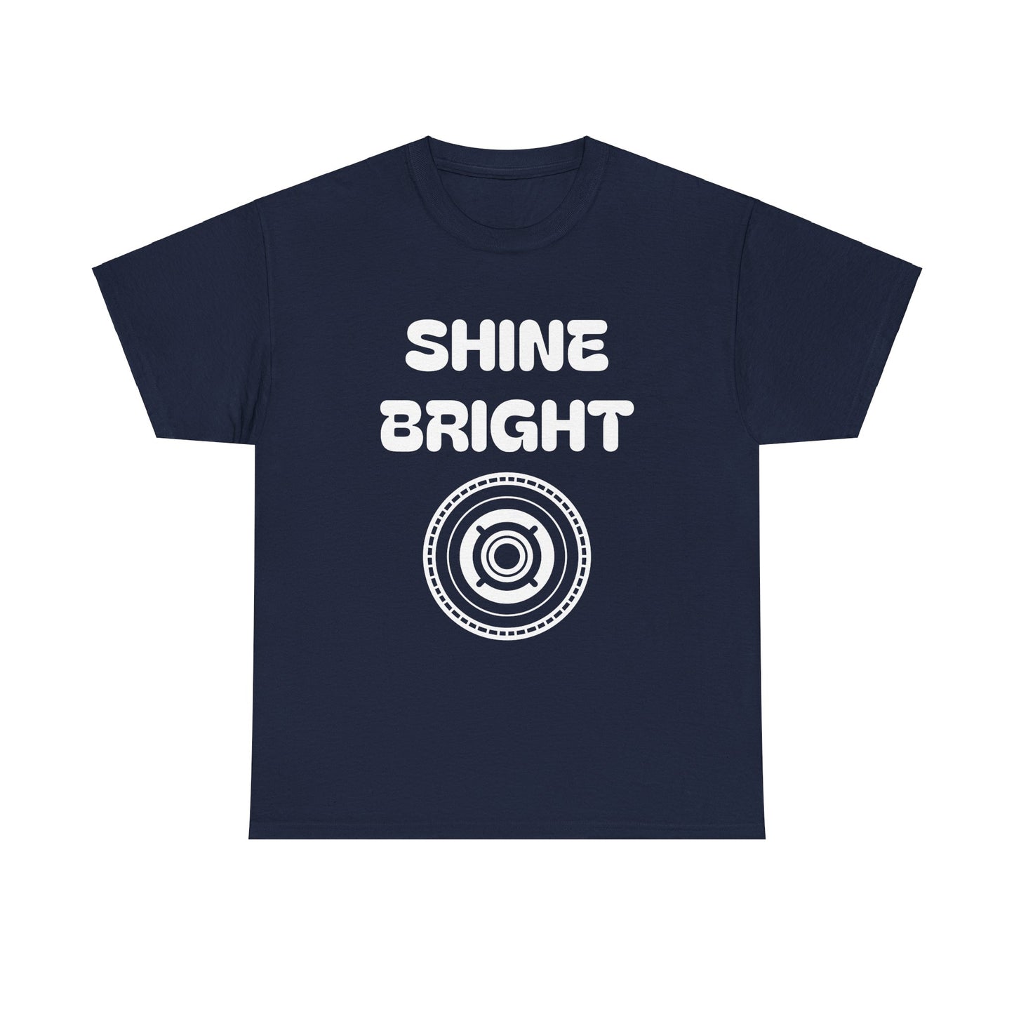 Shine Bright Unisex Heavy Cotton Tee - Inspirational Graphic Tee for Everyday Wear