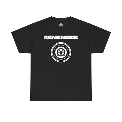 Inspirational Unisex Heavy Cotton Tee - "Remember" Graphic Shirt CC