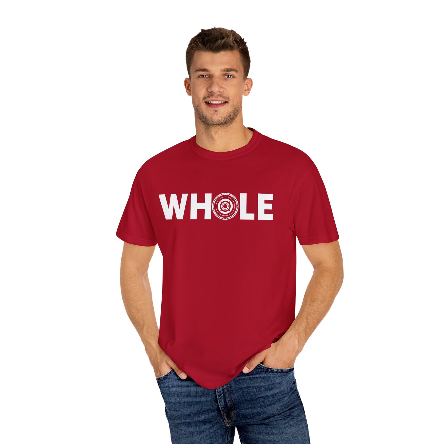 Unisex Whole T-Shirt - Inspirational Garment-Dyed Tee for Mindfulness and Wellbeing