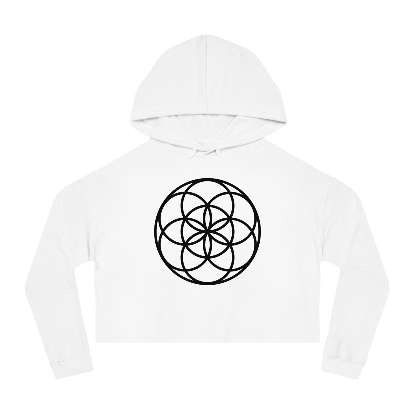 Seed Of Life Cropped Mandala Hoodie