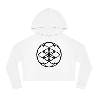 Seed Of Life Cropped Mandala Hoodie