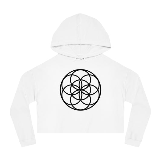 Seed Of Life Cropped Mandala Hoodie