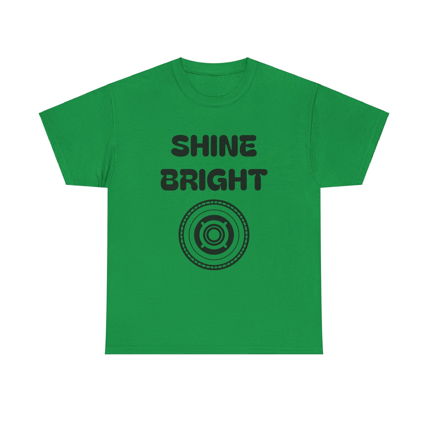 Shine Bright Unisex Heavy Cotton Tee - Inspirational Graphic Tee for Everyday Wear