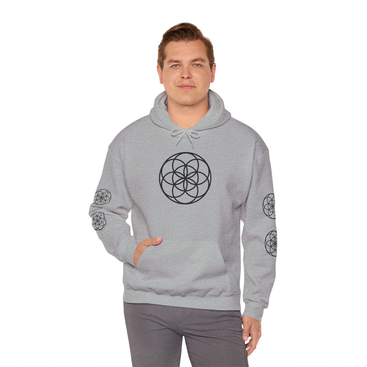 Seed of Life Mandala Hoodie All Around Print