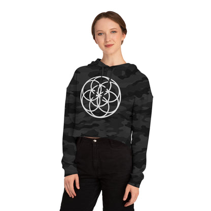 Seed Of Life Cropped Mandala Hoodie