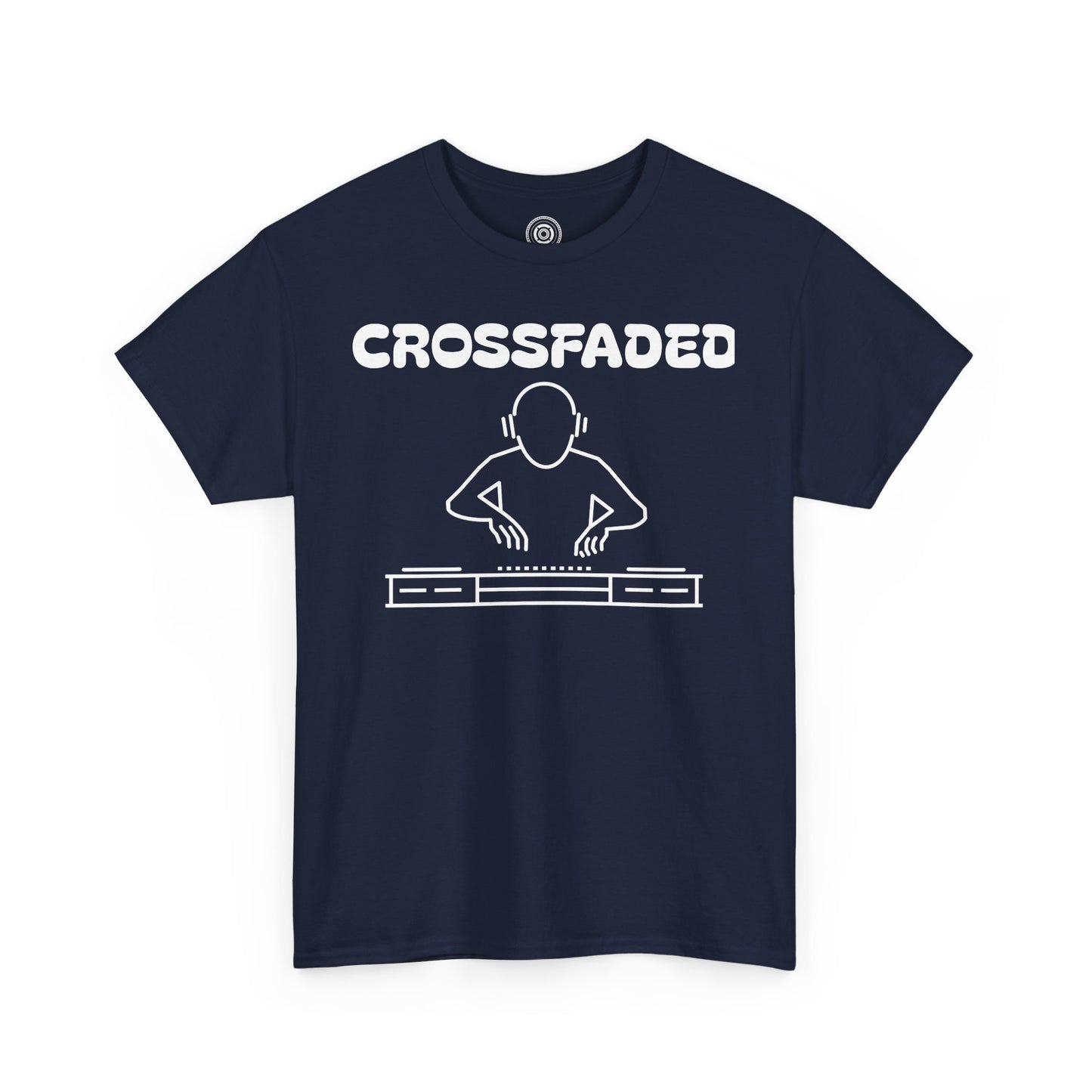 Crossfaded DJ Logo Across Chest White Lettering