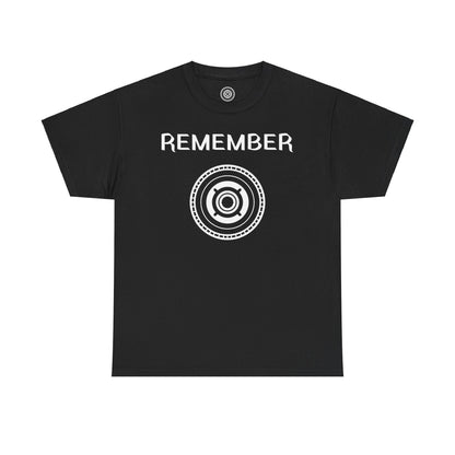 Inspirational Unisex Heavy Cotton Tee - "Remember" Graphic Shirt