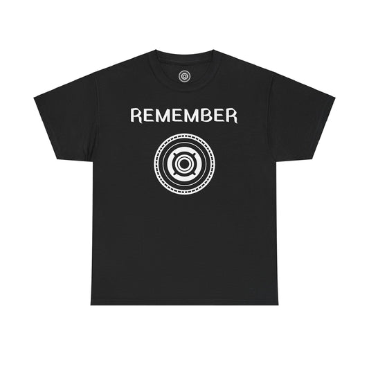 Inspirational Unisex Heavy Cotton Tee - "Remember" Graphic Shirt